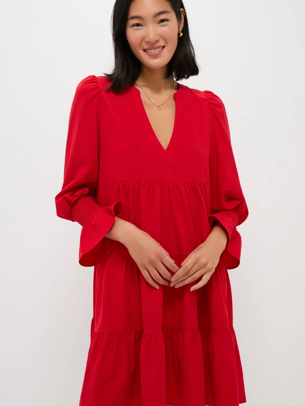 Tuckernuck Pomander Place Red Crepe Kenzo Dress in Red